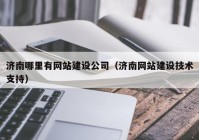 济南哪里有网站建设公司（济南网站建设技术支持）