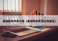 泉州软件开发公司（泉州软件开发公司排名）