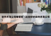 软件开发公司哪家好（比较好的软件开发公司）