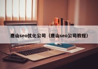 唐山seo优化公司（唐山seo公司教程）